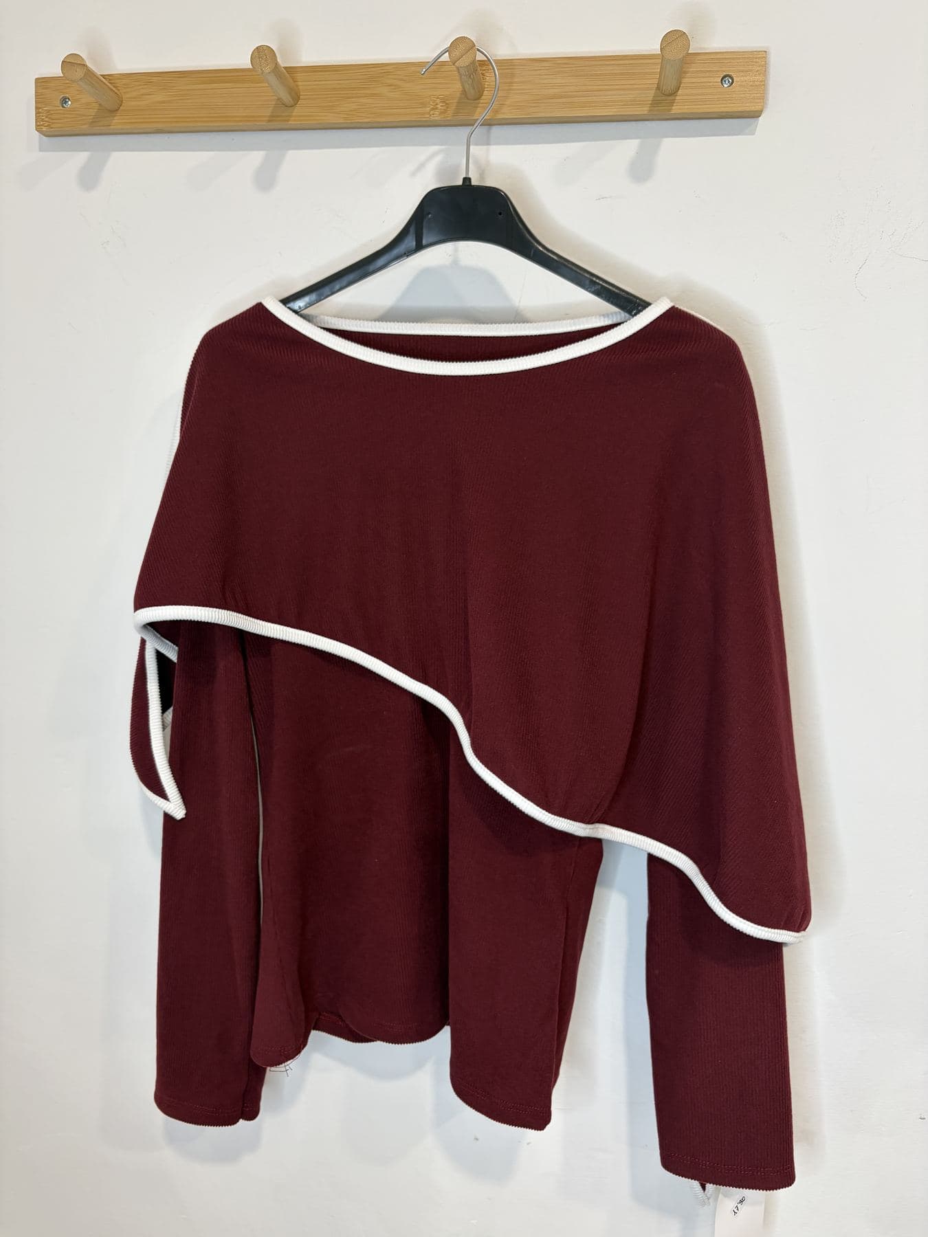 Camiseta de canalé con capa